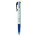 Universal 4-Color Multi-Color Ballpoint Pen Retractable Medium 1 mm Black/blue/green/red Ink White/translucent Blue Barrel 3/pack | Bundle of 10 Packs