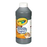 Washable Finger Paint Black 16 oz | Bundle of 10 Each