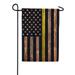 America Forever Thin Yellow Line Flag 12.5 x 18 Inch Double Sided Outdoor Yard Decorative American 911 Operators Emergency Police Dispatchers Thin Gold Line Garden Flag Made in the USA