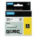 Rhino Permanent Vinyl Industrial Label Tape 0.5 X 18 Ft White/black Print | Bundle of 10 Each