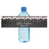 100 Chalkboard Flowers & Hanging Mason Jars Wedding Anniversary Water Bottle labels Engagement Party Birthday