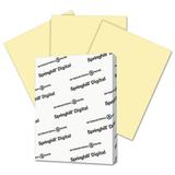 Springhill Digital Index Color Cardstock 110 lb 8 1/2 x 11 Canary 250 Sheets/Pack -SGH035300