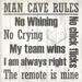 Man Cave Rules Poster Print by Kimberly Allen