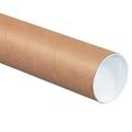 Bulk Pack: 24 Heavy Duty Kraft Shipping Tubes 3x30 Caps Included