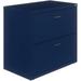 Lorell LLR03138 Soho Arc Pull Steel Lateral File Navy