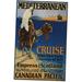 Canadian Pacific Mediterranean Cruise Lines 1925 Poster Metal Sign 8inx 12in Print on Metal 8x12 Square Adults Best Posters