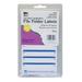 File Folder Labels Self-Adhesive 0.56 x 3.43 Inches Blue 248-Count | Bundle of 5