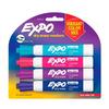 EXPO Low Odor Dry Erase Markers Chisel Tip Assorted Colors Set of 4