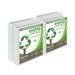 Samsill Earth s Choice Biobased 1.5 Round Ring View Binders White 4 Pack