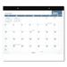 AT-A-GLANCE Easy-to-Read Monthly Desk Pad 22 x 17 White/Blue Sheets Black Binding Clear Corners 12-Month (Jan to Dec): 2023 (SKLP2432)