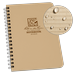 Rite in the Rain Weatherproof Side Spiral Notebook 4.625 x 7 Tan Cover Universal Pattern (No. 973T)