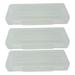 Romanoff Products Romanoff Ruler Box 13-1/2 x 5-1/2 x 2-1/2 Clear Pack of 3 (ROM60320-3)
