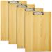 4 Pack Extra Large 11x17 Clipboards Wooden Art Board with Low-Profile Clip and Hook for Classroom and Office