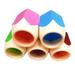 YUEHAO Pencil Barrel 5PC Desktop Storage Pen Holder Pencil Pot Pen Holder Stationery Storage 5PC color pen Multicolor