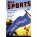 Cover art from a pulp magazine dedicated to thrilling tales of sports. Poster Print by unknown (24 x 36)