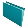 Colored Reinforced Hanging Folders Legal Size 1/5-Cut Tab Teal 25/box | Bundle of 2 Boxes