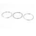 3 Pcs 70mm Book Hoops Binding Rings Scrapbook Album DIY Binder Loose Leaf Ring