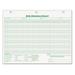 TOPS 3284 Daily Attendance Card 8 1/2 x 11 50 Forms