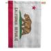 America Forever California State Flag 28 x 40 Inch Double Sided Outdoor Yard Decorative USA Vintage Wood State of California House Flag Made in the USA