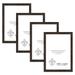 12x12 Espresso Brown Picture Frame for Puzzles Posters Photos or Artwork Set of 4