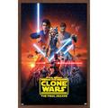 Star Wars: The Clone Wars - Season 7 Key Art Wall Poster 22.375 x 34 Framed