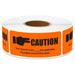 2.25 x 1 Caution Account is Past Due Stickers Labels for Billing & Collections (4 Rolls / Orange)