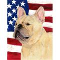 11 x 15 in. USA American Flag with French Bulldog Garden Size Flag