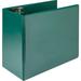 Samsill Nonstick 6 Locking D-Ring View Binder - 6 Binder Capacity - 1225 Sheet Capacity - 3 x D-Ring Fastener(s) - 2 Internal Pocket(s) - Green - 2.73 lb - Recycled - Lockable Non-stick Concealed