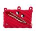 ZIPIT Grillz 3-Ring Binder Pencil Pouch Large Capacity Pen Case for Kids and Teens (Red)
