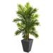 Nearly Natural 5.5 Areca Palm Artificial Tree in Slate Finished Planter