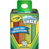 Crayola Washable Sidewalk Chalk Assorted Colors 16 ea Pack of 8