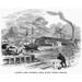 Boston: Foundry 1855. /Ncyrus Alger S Iron Foundry In Boston Massachusetts. Wood Engraving American 1855. Poster Print by (18 x 24)