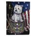 Carolines Treasures PPP3129CHF Westie Little Drummer Boy USA Flag Canvas House Size Large multicolor