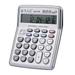 Andoer Musical Desktop Calculator 12-Digits LCD Display Electronic Calculator Counter Big Buttons with Music Piano Play Time Date Show Function for Office Business Classroom Home Supplies