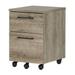 South Shore Munich 2-Drawer Mobile File Cabinet Weathered Oak