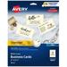 Avery Clean Edge Printable Business Cards with Sure Feed Technology 2 x 3.5 Ivory 200 Blank Cards for Inkjet Printers (08876)