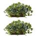 Nearly Natural Green Puff Ivy with Ledge Basket - Pack of 2