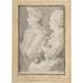 Germain-Augustin and Rose de Saint-Aubin Drawn by Their Uncle Poster Print by Gabriel de Saint-Aubin (French Paris 1724 ï¿½1780 Paris) (18 x 24)