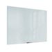 U Brands Floating Non-Magnetic Ghost Grid Glass Dry-Erase Board 48 x 36 Inches White Frosted Surface Frameless