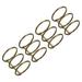 Uxcell 1.18 Dia 3 Circle Detachable Metal Binder Rings Loose Leaf Rings Bronze 4 Pack