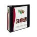 Heavy-Duty Non Stick View Binder with DuraHinge and Slant Rings 3 Rings 3 Capacity 11 x 8.5 Black 5600