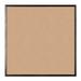 U Brands Cork Bulletin Board 36 x 36 Brown Black Aluminum Frame