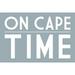 Cape Cod Massachusetts On Cape Time Gray Simply Said (36x54 Giclee Gallery Art Print Vivid Textured Wall Decor)
