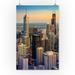 Chicago Skyline at Dusk Photography A-90333 (16x24 Giclee Gallery Print Wall Decor Travel Poster)