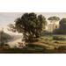 Italian Landscape (Soleil Levant) Poster Print by Jean-Baptiste-Camille Corot (24 x 15)