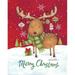 Merry Christmas Reindeer Poster Print by Diane Kater (24 x 36)