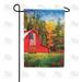 America Forever Spring Barn Garden Flag 12.5 x 18 inches Double Sided Country Rustic American Flag Patriotic - Seasonal Yard Lawn Outdoor Decorative Spring Farm Garden Flag