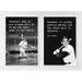 Baseball Quotes and Sayings Posters - Set of Two 12x18 Prints - Great Gift for Baseball Fans