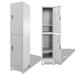 Andoer Locker Cabinet with 2 Compartments 15 x17.7 x70.9
