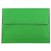 JAM A7 Envelopes 5 1/4 x 7 1/4 Green 250/Pack